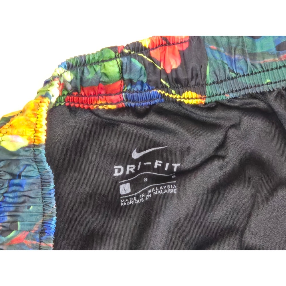 Nike Dri-FIT Running Shorts Bundle Womens Large Tropical Floral Leopard 2 Pairs - Picture 5 of 10
